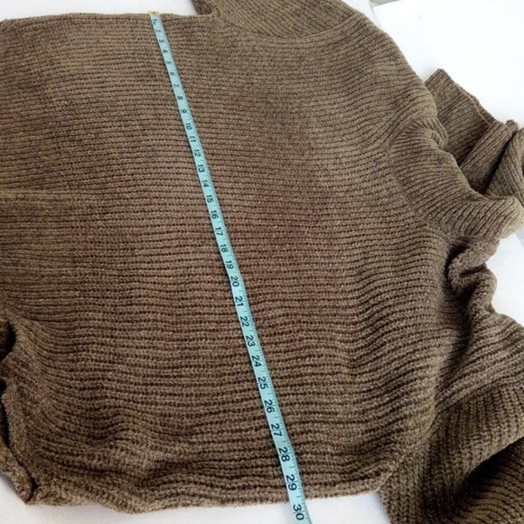 New Joe Fresh Long Sleeve Cowl Neck Dark Olive Green Sweater Size 2X - Picture 14 of 16